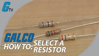 How to Select a Resistor [upl. by Tivad]