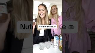 Lækreste Nutella iskaffe  Skal prøves 🤤☕️julieelgaard [upl. by Wil]