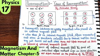 17 Cause of Paramagnetism and Ferromagnetism Magnetism and matter Class12 Physics neet jee [upl. by Elwin]