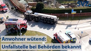 LKW kippt in Kreisverkehr in NeustadtGlewe um [upl. by Natanoy]