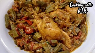 Bhindi gosht recipe Cooking with KFB [upl. by Acilgna721]