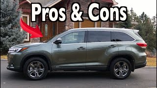 Reasons FOR and AGAINST 2019 Toyota Highlander Hybrid on Everyman Driver [upl. by Anrev]