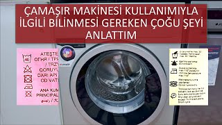 Çamaşır Makinesi Nasıl Kullanılır Çamaşırlar Nasıl Yıkanmalıdır [upl. by Illona45]