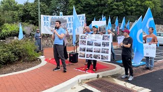 Uyghurs Protesting in front of Chinese Embassy Commemorating the July 5th Urumchi Massacre [upl. by Femi]