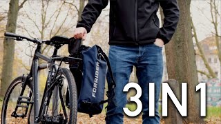 Fahrradtasche Rucksack Kombi 3in1 von Forrider  Der Vergleichssieger [upl. by Aitat]