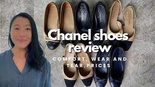 CHANEL SHOES COLLECTION amp REVIEW  ballet flats slingbacks [upl. by Nohsreg112]