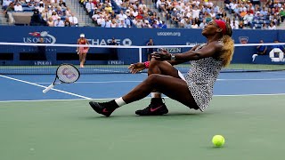 Serena Williams and Caroline Wozniacki Massive Rally from 2014 US Open Final [upl. by Larson]