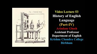 Video Lecture 53 Standardization of English Language [upl. by Gally]