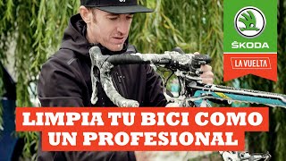 Limpia tu bici como un profesional  Ibon Zugasti  La Vuelta con Škoda [upl. by Notsnarc]