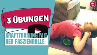 Bauch und Rückentraining mit Faszienrolle 3 Blackroll Übungen für Bauch und Rücken [upl. by Aneekal]