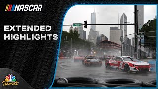 NASCAR Cup Series EXTENDED HIGHLIGHTS Grant Park 165 at Chicago  7724  Motorsports on NBC [upl. by Symon]