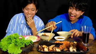 Try not to eat Braised Pork Mukbang  Prafulla Lama [upl. by Nuahsad]