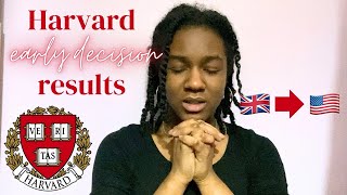 DID I GET INTO HARVARD  Early Decision Results Reaction UK Student [upl. by Hcirdeirf]