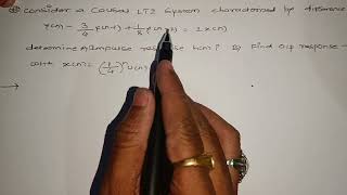 Lti system with difference equation and its solution [upl. by Lika443]