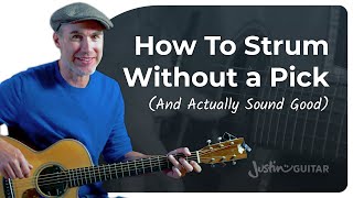 How to Strum a Guitar WITHOUT a Pick [upl. by Annahsed]