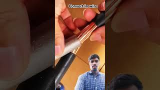 Convert to wire❓🇮🇳 connection connector tools diy hacks trending automobile satisfying [upl. by Llorre34]