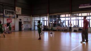 Basketbal Denderleeuw Okapi benjamins A dd 08032015 [upl. by Nauqahs]