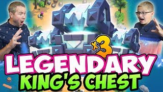 MY SON OPENS 3 LEGENDARY KINGS Chests and WE FACE OFF HUGE FATHER SON Challenge [upl. by Willett]