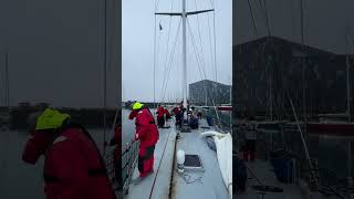 Global Surveyor departs Reykjavik Marina for the Azores globalsurveyor shorts offshoresailing [upl. by Dilahk]