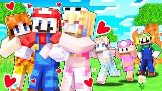 Super Mario Falls In Love With His CRAZY FAN GIRLS In Minecraft  Super Mario 252 [upl. by Dafodil]