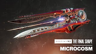 Microcosm Exotic Heavy Trace Rifle Preview  Destiny 2 The Final Shape [upl. by Farrica149]