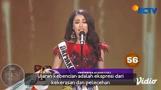 SPEECH FREDERIKA CULL  PUTERI INDONESIA 2019 [upl. by Garvey]