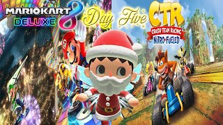 Christmas Tracks  Mario Kart 8 amp Crash Team Racing [upl. by Ariajay803]