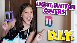 PAINTING DIY CUSTOM TIKTOK LIGHT SWITCH COVERS [upl. by Siednarb317]