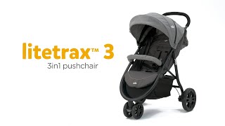 Joie litetrax™ 3  MultiMode 3Wheel Pushchair for Newborns amp Toddlers [upl. by Cacilia]