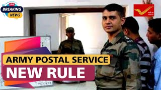 ARMY POSTAL SERVICE  New Rule  2021 [upl. by Eladnor]