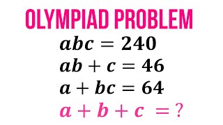 A Challenging Problem I OLYMPIAD I SAT I MCAT I Xth I GRE I PreMath I NSO  IMO  SOF [upl. by Wenona42]