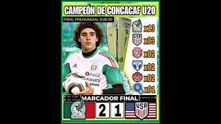 MÉXICO CAMPEÓN DE CONCACAF SUB 20 shorts [upl. by Jerrie]