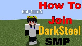 How To Join DarkSteel Smp  Best Smp For Small Content Creators Hindi iller0 [upl. by Sylirama]