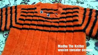 Beautiful design pattern for woolen kurti  idea for handmade woolen kurti [upl. by Dahij204]