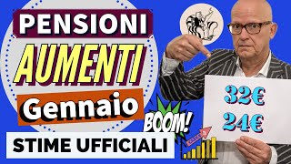 📈 PENSIONI 👉 PRIME STIME UFFICIALI AUMENTI GENNAIO 📊 Esempi AUMENTI RIVALUTAZIONE 2025 ✅ [upl. by Ettegdirb]