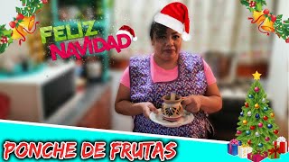 Receta del Mejor PONCHE de FRUTAS Navideño 🎄🎁🎅 ¡Sorprende a Todos en tu Celebración [upl. by Oakman]