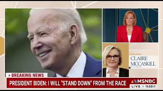 Claire McCaskill Biden Dropped Out To Save America From Trump [upl. by Zackariah]