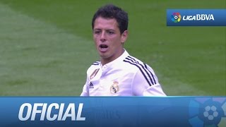 Gran regate de Cristiano Ronaldo y cabezazo de Chicharito que sale desviado [upl. by Leona]