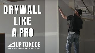 How the Pros Corner Bead  Drywall Tips [upl. by Anomahs]