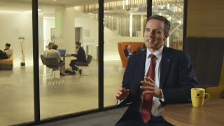 Aviva plc 2016 half year results interview with Mark Wilson [upl. by Enirehtahc423]