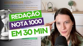 ⏰ Redação do ENEM em 30 minutos Modelo para QUALQUER tema sem precisar decorar [upl. by Katzen100]