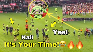 Scenes😂See What Arsenal Fans Did To Kai Havertz after Scoring First Goal for Arsenal🔥Crazy Chant [upl. by Airres]