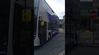 First Halifax 33890 ADL Enviro400 SL14 DBV on 501 to Huddersfield bus firstbus [upl. by Silverman937]