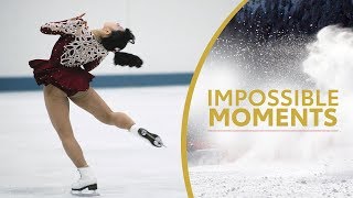 Midori Ito Conquers The Triple Axel  Impossible Moments [upl. by Eoj]