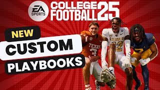 HOW TO CREATE CUSTOM PLAYBOOOKS in EA COLLEGE FOOTBALL 25 [upl. by Assira468]