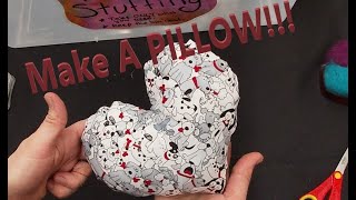 HAND SEWING A SIMPLE PILLOW  Learn Sewing Basics with this Fun and Easy Pillow [upl. by Allbee597]