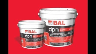 BAL DPM  damp proof membrane waterproofer and primer [upl. by Halueb]