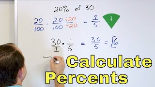 Calculate Percents Using Fractions Solve Percent Problems  6315 [upl. by Anhaj149]