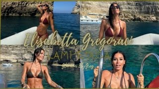 Elisabetta Gregoraci in vacanza a Lampedusa video gossip celebrità 30072024 [upl. by Leirvag]