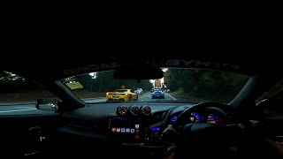 Genting Touge 峠 Stage 1 Chasing Ferrari 458 Italia S660 S2000  2522024  本田 Honda CRZ [upl. by Zebada377]